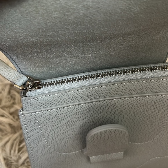 NWT Senreve Alunna Mini Pebbled Convertible Backpack Satchel Bag in Dove Gray - Picture 9 of 15